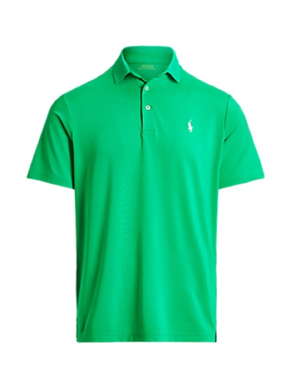 Polo Ralph Lauren mens XL green solid performance SS polo shirt EUC